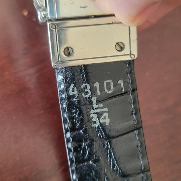 Brighton Reversible Black Red Leather Belt with Ornate Silver Buckle Size Large - Picture 8 of 8